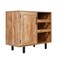Merrick Lane Aloise Bar and Sideboard with Storage Cabinet, Hanging Stemware Holders and Bottle Storage